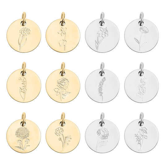 Birth Flower Charm
